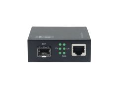 GVM-2000 Smart Gigabit RJ45-SFP Media Converter, Compatible with 19-inch rack-mountable chassis