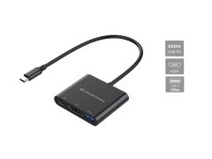 DONN01B Estación de acoplamiento USB 3.2 Gen 1 3 en 1, HDMI, USB 3.0, USB PD de 100 W