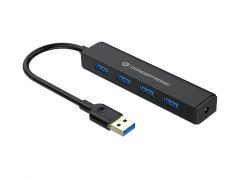 C4PUSB3 4 Port USB 3.0-Hub mit Anschluss für externes Netzteil
