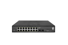 GES-2118 Hilbert Switch Smart Lite Gigabit a 18 porte, 16 RJ45 Gigabit, 2 SFP Gigabit