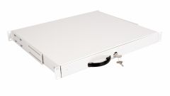 CAJÓN CON CERRADURA EQUIP 19', 1U, GRIS RAL7035