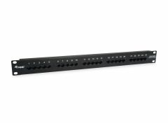 125298 Panel de conexiones ISDN RJ45 Cat.3 de 25 puertos, negro