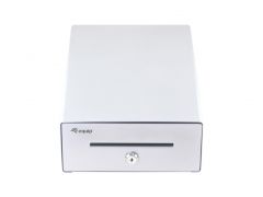 351012 Cash Register Drawer for Point of Sale (POS) System, 4 Bill/4 Coin Compartments, Removable Coin Slots, RJ11 connector, Aluminum