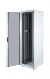 Equip Basic Flex 19" Netzwerkschrank, 42HE, 600x600mm, mit Glastür, abnehmbare und verschließbare Paneele, montiert, RAL7035 Grau