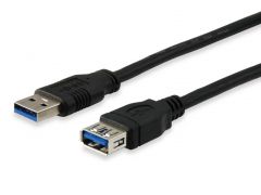 128399 USB 3.0 A auf A Verlängerungskabel Stecker auf Buchse, 3.0m, 5Gbps, Schwarz