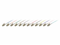 255643 LC/PC Latiguillo de fibra óptica, juego de 12 colores, OM4, 2,0 m