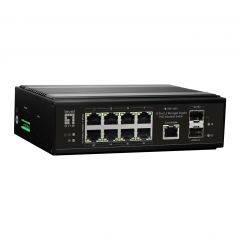 IGP-1061 10-Port L2 Managed Gigabit PoE Industrial Switch, 802.3AT/AF/BT PoE, DIN-RAIL, -40°C to 75°C, 360W