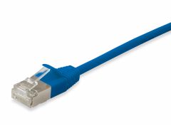 606133 Cat.6A F/FTP Slim-Patchkabel, 0.5m, Blau
