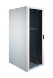 Equip Basic Flex 19" Freistehender Serverschrank, 42HE, 800x1000mm, mit Glastür, herausnehmbare und abschließbare Paneele, montiert, RAL7035 Grau