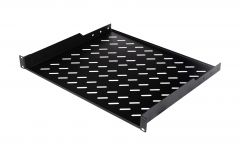 ESTANTE FIJO EQUIP 19', 1U, 600MM, NEGRO