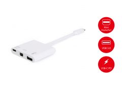 133463 USB-C to Mini DisPlayPort, USB-A , USB 60W PD Adapter
