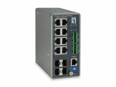 IGU-1271 TURING Switch industriale Gigabit gestito L3 Lite a 12 porte, 4 x SFP, guida DIN, da -40°C a 75°C