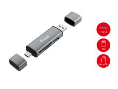 245460 Card Reader with USB 3.2 Gen 1 Hub, OTG
