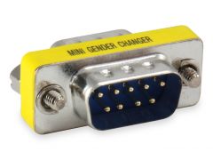 124300 Serial RS232 DB9 Gender Changer Coupler Male to Male