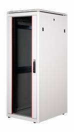 Equip Dynamic Flex 19" Gabinete de servidor independiente, 32U, 600x800mm, con puerta de cristal, paneles extraíbles y bloqueables, ensamblado, gris RAL7035
