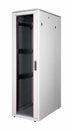 Equip Dynamic Flex 19" Gabinete de servidor independiente, 42U, 600x1000mm, con puerta de vidrio, paneles extraíbles y con cerradura, ensamblado, gris RAL7035