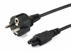 112151 Hochwertiges Netzkabel, C5 auf Schuko, 3.0m