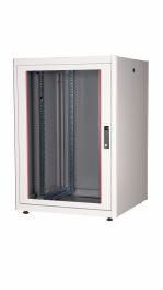 Equip Basic Flex 19" Gabinete de Servidor Independiente, 22U, 800x800mm, con Puerta de Cristal, Paneles Extraíbles y Bloqueables, Montado, RAL7035 Gris