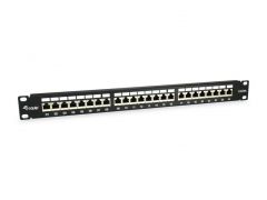 326625 Panel de conexión blindado Cat.6A de 24 puertos, negro