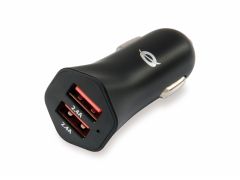 CARDEN04B Cargador de coche USB de 2 puertos de 24W