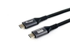 128382 USB4 Gen 2x2 C-auf-C-Kabel, M/M, 2.0 m, PD 100W,  4K/60Hz, 20Gbps, Schwarz