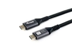 128384 USB4 Gen 2x2 C to C Cable, 3.0m, PD 240W, 4K/60Hz, 20Gbps, Black