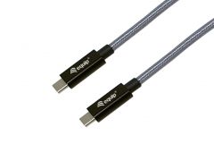 128426 USB 3.2 Gen 2x2 C auf C Kabel, 1,0m, PD240W, 4K/60Hz, 20Gbps, Schwarz