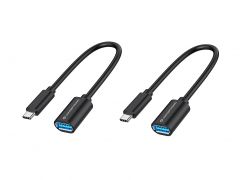 ABBY11B USB-C to USB-A OTG Adapter 2-Pack, 20cm, USB 3.2 Gen 1