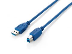 128292 USB 3.0 Type A Male to Type B Male Cable , 1.8m , Blue