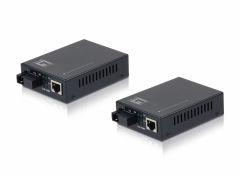 FVT-2202, Set di Media Converter Fast Ethernet da RJ45 a SC BIDI, Fibra Monomodale, 1310nm/1550nm, 20km
