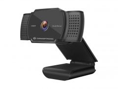 AMDIS06B Cámara web de enfoque automático Full HD 1080P con micrófono, 2K interpolada