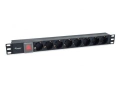 333286 8-Outlet German Power Distribution Unit with IEC C14 plug