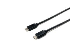 128832 USB 2.0 C to C Cable, M/M, 0.3m, PD 60W