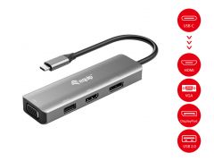 133485 USB-C auf HDMI/DisplayPort/VGA/USB-Adapter