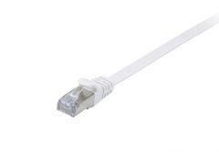 607614 Cat.6A U/FTP Flat Patchkabel, 5m, Weiß