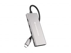 HUBBIES17G 7-Port USB 3.2 Gen 2 Hub, 10Gbps, USB-C x 3, Multi-Function (PD/Data) USB-C x 1, USB-A x 3