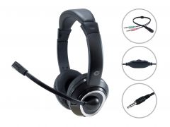 POLONA02BA Auriculares Estéreo de 3.5mm incl. Cable Splitter