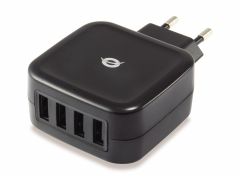 ALTHEA04B Cargador USB de 4 puertos y 25W