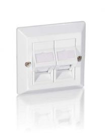 761301 2-Ports Universal Faceplate