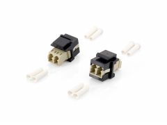125570 Fiber Optic Keystone Adapter, LC Duplex, 8pcs/Set
