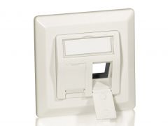 760303 2-Port German Faceplate