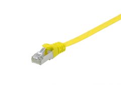 607666 Cat.6A U/FTP Flat Patchkabel, 10m, Gelb