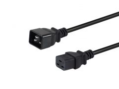 112130 High Quality Power Cord, C20 to C19, 1.8m