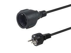 112182 Hochwertiges Netzkabel, Schuko auf CEE 7/3, 5,0 m