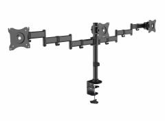 650116 Soporte de Escritorio Articulado para Tres Monitores de 13"-27"