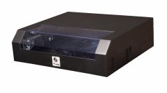 Equip Slim Flex 19" Wall Mounted Network Cabinet, 5U, 500x475mm, with Steel Front Door, Assembled, RAL9005 Black