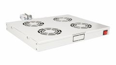 EQUIP COOLING FANS 19', 1U, 4FANS, RAL7035 GREY
