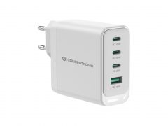 ALTHEA22W100 Cargador USB PD GaN de 4 puertos y 100 W, USB-C x 3, USB-A x 1, QC 3.0, PPS, PD 3.0