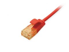 626203 Cat.6A U/UTP Slim-Patchkabel, 1,0m, Rot
