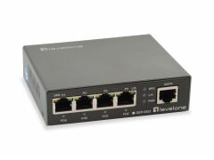 GEP-0523, Switch PoE Gigabit a 5 porte, PoE 802.3at/af, 4 uscite PoE, 60W